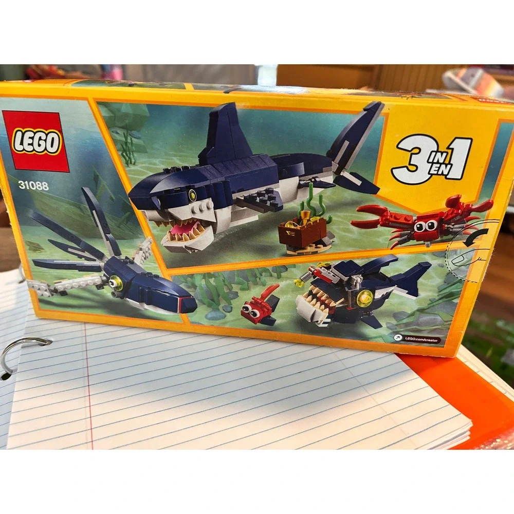 LEGO Creator 3 in‎ 1 Deep Sea Creatures 31088 Building Toy Kids Ages 7+